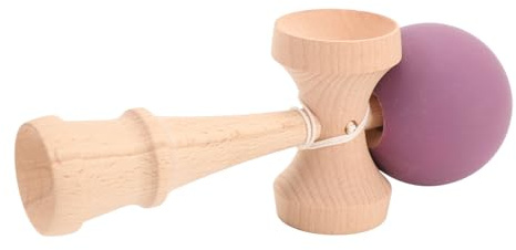 Generic Kenka -Spielzeug, Tragbares Holzholz Kendama für Innenraum (Purple)