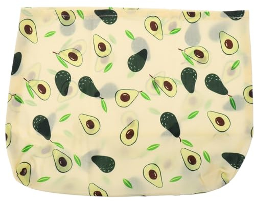 TOYANDONA Bolsa Reutilizable Cera de Abejas Natural y Algodón para Alimentos Sellado Hermético para Frutas y Snacks, Adecuado para Almacenamiento en Frigorífico