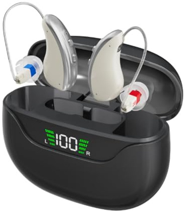 Rechargeable Audio Device for Seniors & Adults, Sound Enhancer Device | Intuitive volume control, HD Digital Display, Comfortable Wear, Easy Operation, Hear Clear Sound