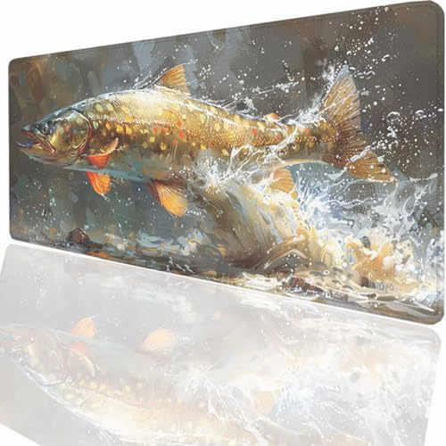 Tappetino per Mouse XXL 1200x600x3mm Tappetino Mouse Gaming Grande, Mousepad con Base in Gomma Antiscivolo, Tappeto per Tavolo da Gaming Mat e Tastiera, Accessori PC Animale PjY12756 N-U