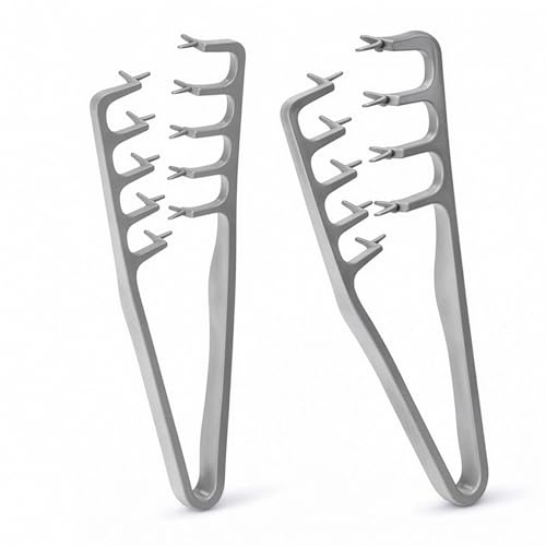 PRISMAL Set 2 Pezzi Pettine per Capelli a Denti Larghi per Volume e Texture - Strumento Volumizzante Radici Uomo, Donna - Styling, Uso Professionale e Quotidiano, Leggero e Compatto