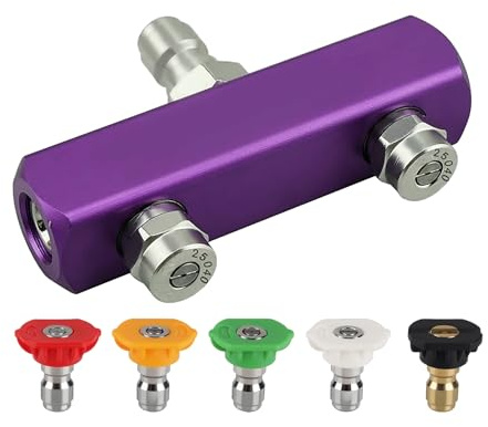 Hochdruckreiniger-Spitzen 2-in-1 Hochdruckreiniger-Düse, Dual-Hochdruckreiniger-Düse, 1/4 Zoll Schnellanschluss Für Wasser Hochdruckreiniger, Düse Für Hochdruckreiniger