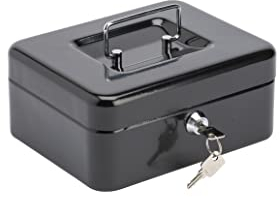 Burg Wachter CB02BK Money 5020 Cash Box - Black, 8 Inch