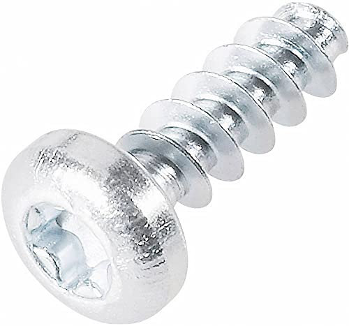TOOLCRAFT 88200-8 Kunststofffurchende Schraube 3 mm 8 mm T-Profil Stahl verzinkt 100 St.