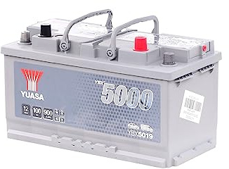 YUASA YBX5019 YBX5000 Autobatterie/Starterbatterie 100Ah 12V 900A DIN/ISO L5 Kompatibel mit VW Transporter V Bus 7HB, 7HJ, 7EB, 7EJ, 7EF, 7EG, 7HF, 7EC Multivan V 7HM, 7HN, 7HF, 7EF, 7EM, 7EN