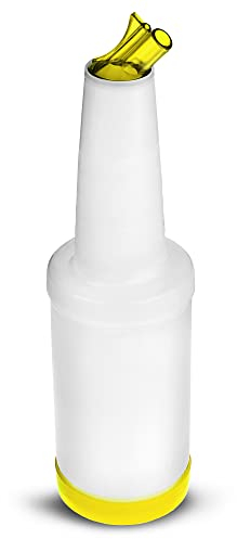 Store & Pour Yellow 1ltr - Save and Serve Pourer 1ltr - Cocktail Pourer, Drinks Storage
