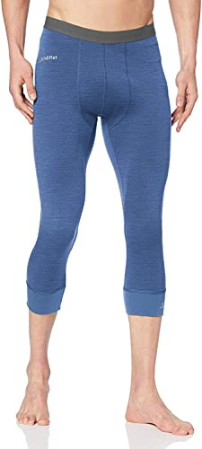 Schöffel Herren Merino Sport Pants Short M, temperaturregulierende Lange Unterhose, atmungsaktive Thermo Leggings in 3/4 Länge, Imperial b, M