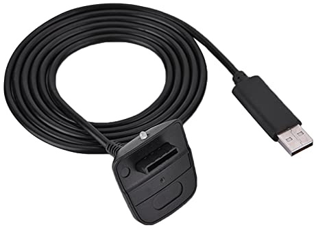 Cavo di Ricarica rapido per Caricabatterie USB per Controller Wireless 360(Nero)