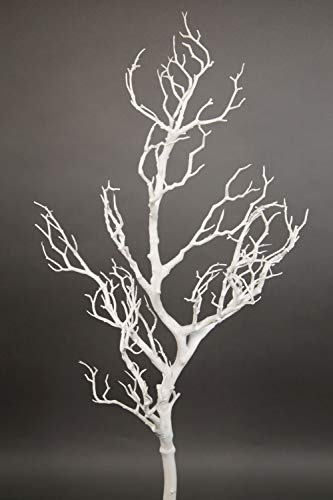 Großer Dekoast/Dekozweig 80cm weiß YF künstlicher AST Zweig Kunstast Kunststoff