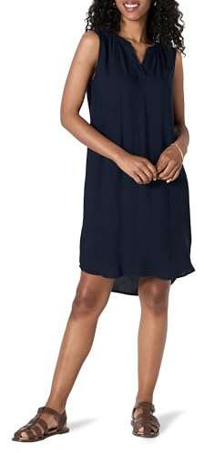 Amazon Essentials Robe Droite Tissée sans Manches Femme