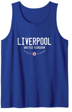 Liverpool UK United Kingdom Flag Tank Top