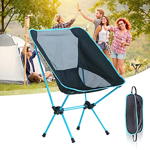 ZhiLianZhao Klappbare Schaukelliege, Gartenliege Sonnenliege, mit Komfortablem, Langlebigem Design, für Picknick, Strand, Park, Camping, Balkon,Blau