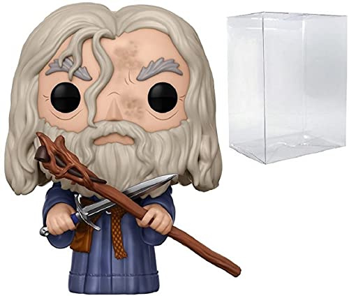 Funko POP Señor de los Anillos - Figura de Vinilo de Gandalf el Gris (Incluye Funda Protectora Compatible Con Caja), Multicolor, 3.75 Pulgadas