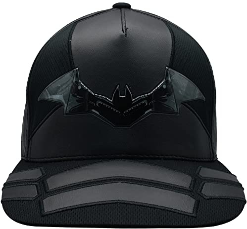 Concept One The Batman pappa-hatt, armor design baseballkeps med platt kant, svart, en storlek, Svart, en storlek