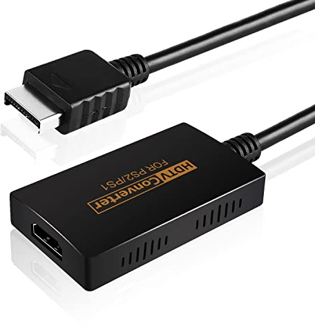 AreMe Convertidor PS2 a HDMI, compatible con adaptador de conversión 1080P y 720P compatible con consola PS2/PS1