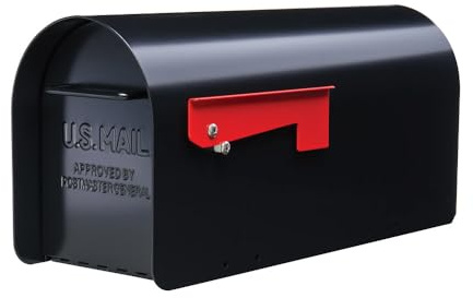 Ironside MB801BAM Boîte aux Lettres en Acier galvanisé de Grande capacité Noir