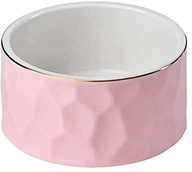 Aewill Ceramic Paper Clip Holder Ceramic Paper Clip Dispenser Organizer for Office Desk Binder Clip Holder (Pink)