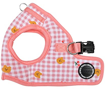 Puppia Baba Step-in Vest Hundegeschirr Kein Würgen kein Ziehen Spazierengehen Training für kleine und mittelgroße Hunde, Indisches Rosa, M