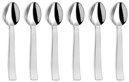 COUZON - Cuillère expresso et moka - Lot de 6 - Ato Miroir - Acier inoxydable 18/10, Finition Miroir, Epaisseur 3 mm, Longueur 105 mm - Inox