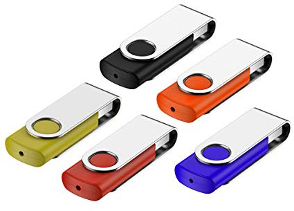 32GB Chiavetta USB 5 Pezzi, Fesaymi Pen Drive 32GB Penna USB 2.0 Unità Chiavette 32 Giga Pendrive offerta Pennetta USB Flash Drive Memoria Per PC/Tablet/TV/Auto(Multicolor)