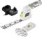 WORKPRO 12V Strauchschere Akku 2-in-1 Weiß, handliche Grasschere mit 2 Messern, 2Ah Akku und Ladegerät, elektrische Heckenschere Rasentrimmer für Gartenarbeit, Schnittbreite 12,5cm, Schnittlänge 16cm