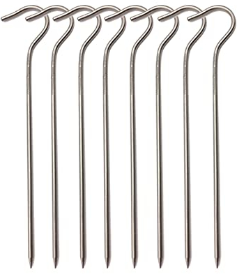 Zeltnägel, 8–12 Stück, Legierung, Zeltheringe, Camping, Wandern, Klettern, ultraleichte Zeltnägel, Heringe, Campingzeltnägel (Farbe: 8 Stück, Größe: Einheitsgröße) (12 Stück Einheitsgröße) (8 St