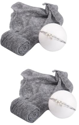 TOYANDONA 2stücke Mohair Wrap Mit Kopfbedeckung Kreative Fotorequisiten Für Neugeborene Gemütliches Wickeltuch Für Babyfotografie
