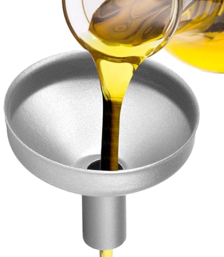 Dmuzsoih Trichter für Flaschen,Trichter | Küchentrichter aus Metall - Wein-Flüssigkeits-Einfülltrichter, kleines Kaliber zum Befüllen von Flaschen, Umfüllen von Flüssigkeit, Öl, Saft, Milch