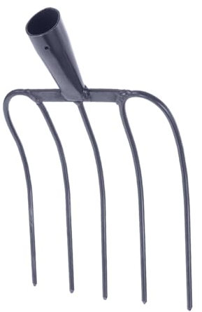 PAMINGONO Agricola in Ferro Per Letame Bovino e Manutenzione Prati Rurali, Utensile Portatile Robusto e Multifunzionale Per Giardinaggio e Agricoltura