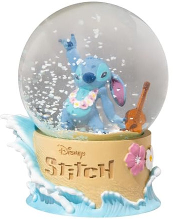 Schneekugel Disney Stitch Weihnachten Schneekugel Dekoartikel 9 x 10 x 8 cm - Offizieller Disney Fanartikel