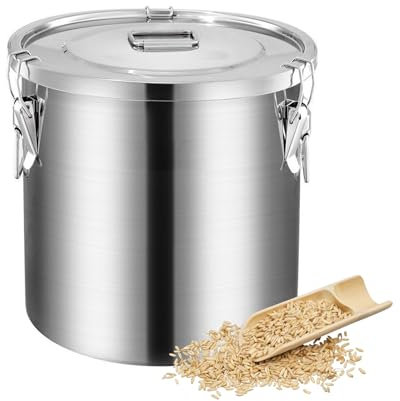 KELUNIS Contenitore Ermetico per Alimenti con Coperchio E Morsetto di Bloccaggio Contenitore per Alimenti per Cucina E Altre Stanze,6L