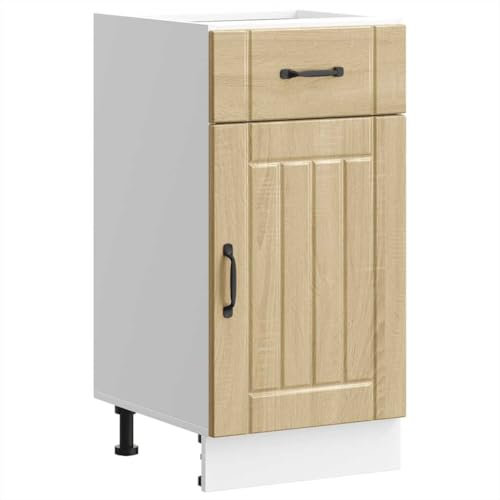 Xichuzi Küchen-Unterschrank Lucca Sonoma-Eiche Holzwerkstoff, Küchenzeile, Küchenmöbel, Küchenunterschränke, Küchenblock - 853710