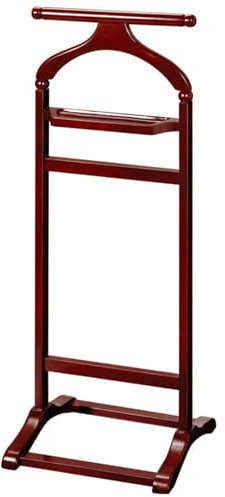 Xalteafe Herrendiener Diener Kleiderbutler,Stummer Diener aus Holz,klappbarer Herrendiener und Butler,Hosenbügel und Ablage,Holzmöbel,für Aufhängen von Anzügen und Hosen,Kleiderbügeln