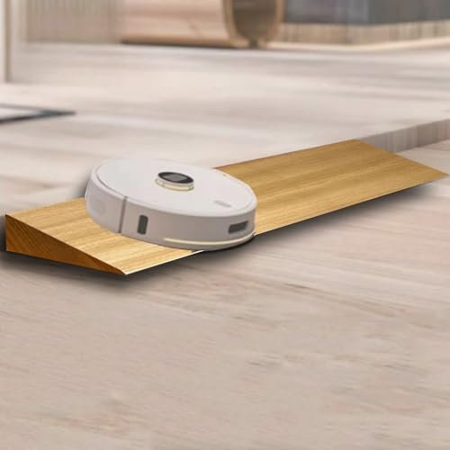 QSPNVFB Holz Schwellenrampe Tragbare Rollstuhlrampe, Leichte Bordsteinrampen Stufenrampen 1cm 2cm 3cm 4cm Anstieg, Übergangsrampe Für Handwagen Roboter(Wood,80x13x2.5 cm(31.5x5x1))