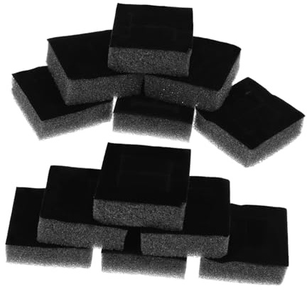 VILLFUL Soportes De Espuma Para Exhibir Aretes 20 Piezas Inserciones Para Anillos, Tamaño 4,2x4,2 Cm, Ideales Para Joyeros y Presentación En Eventos