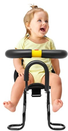 MEELRYD Vordersitz für Kinderfahrradsitz, Kindersitz mit Lenker, Vorne Montierter Kindersitz Fahrrad, Fahrradsitz Kinder, Für Kinder von 8 Monaten-6 Jahren mit Allen Erwachsenen MTBs, bis zu 100kg