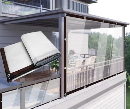 HEFJIAYCIQ Bâche Transparente Imperméable 2 m X 3 m, Bâche en Plastique Transparent avec Œillets, pour Serre, Jardin, Camping en Plein Air, Caravane,Clear,1.5x2m