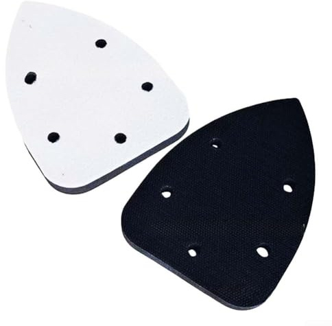 Platorello di supporto 98 x 140 mm in spugna morbida con interfaccia a 5 fori progettato per levigatrici orbitali per ridurre le vibrazioni e migliorare i risultati di levigatura