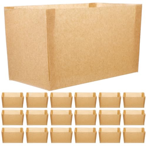 TOYANDONA 50 Feuilles de Papier Sulfurisé Résistant à Haute Température pour Moules à Gâteaux et Caissettes Papier Cuisson Couleur Kraft 450 G Doublures pour Toasts et Pâtisserie