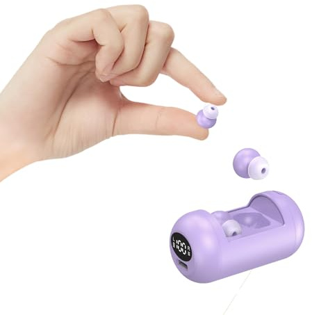 Xmenha Piccoli mini auricolari invisibili senza fili Bluetooth piccoli auricolari per dormire cuffie invisibili più piccoli micro nascosti discreti extra piccoli auricolari per lavoro