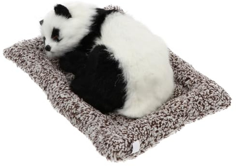 PAMINGONO Profumatore Purificatore D'aria e Decorazione Interna Realistica per Auto in Carbone di Bambù Bianco Panda Elimina Odori e Migliora L'ambiente in Auto