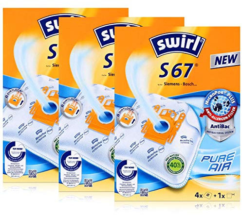 3 x Swirl S 67 MP Plus AirSpace Staubsaugerbeutel Staubbeutel Microvlies