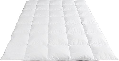 Böhmerwald Kassettendecke Elegance 100% Daunen 2,5 cm Stege - Wärmestufe 2 Größe 155x220 cm
