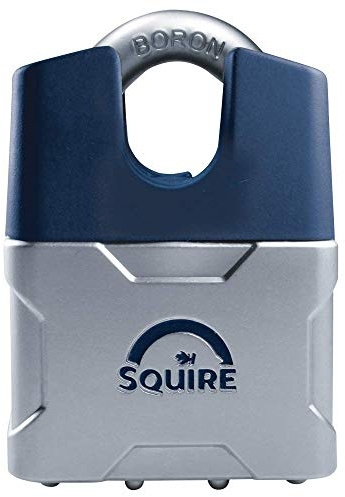Henry Squire Closed Shackle Diecast Body Padlock with Boron Shackle, 48 mm (Length)