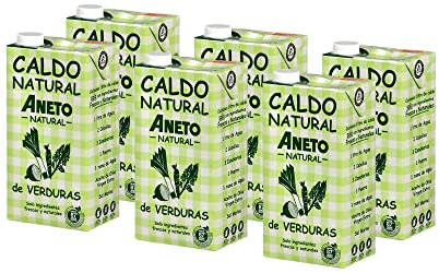 Aneto 100% Naturel - Bouillon de Légumes - boîte de 6 unités de 1L