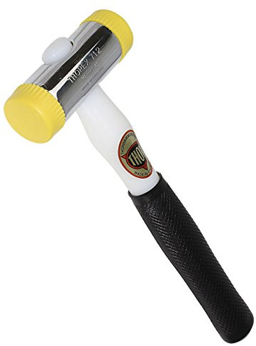 Thorex 11-712 38mm Mallet Extra Hard Nylon Glazing Hammer - Yellow/Yellow