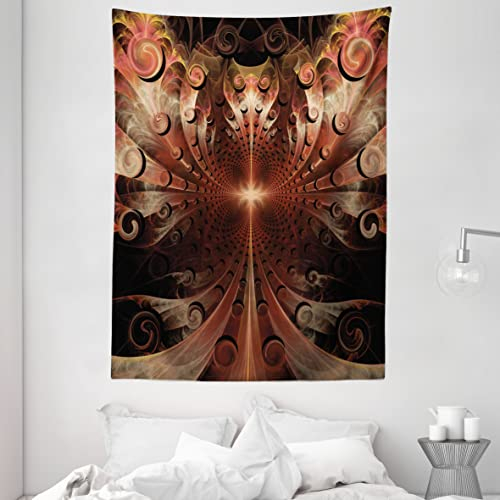 ABAKUHAUS gotisch Wandteppich, Mittelalterliche Kunst, Wohnzimmer Schlafzimmer Heim Seidiges Satin Wandteppich, 150 x 200 cm, Mehrfarbig