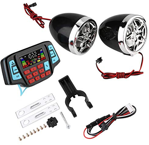 KIMISS wasserdichtes Motorrad BT MP3 Player Audio Stereo Lautsprechersystem USB TF Kartenträger