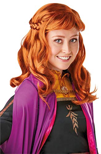Rubie's 300474NS Offizielle Disney Frozen 2, Anna-Perücke, Kostüm-Accessoire, Einheitsgröße