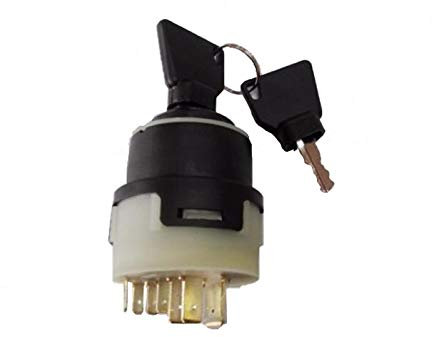 JCB 3CX - Interruttore di accensione universale con 2 chiavi a 9 pin JCB200 JCB220 Parts
